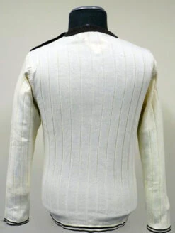 BECKETT Madcap Retro Mod Mens Cable Knit Jumper W 11 BECKETT Madcap Retro Mod Mens Cable Knit Jumper W -Fashion House Store Beckett Cable Knit Cream Back 77915.1666958570