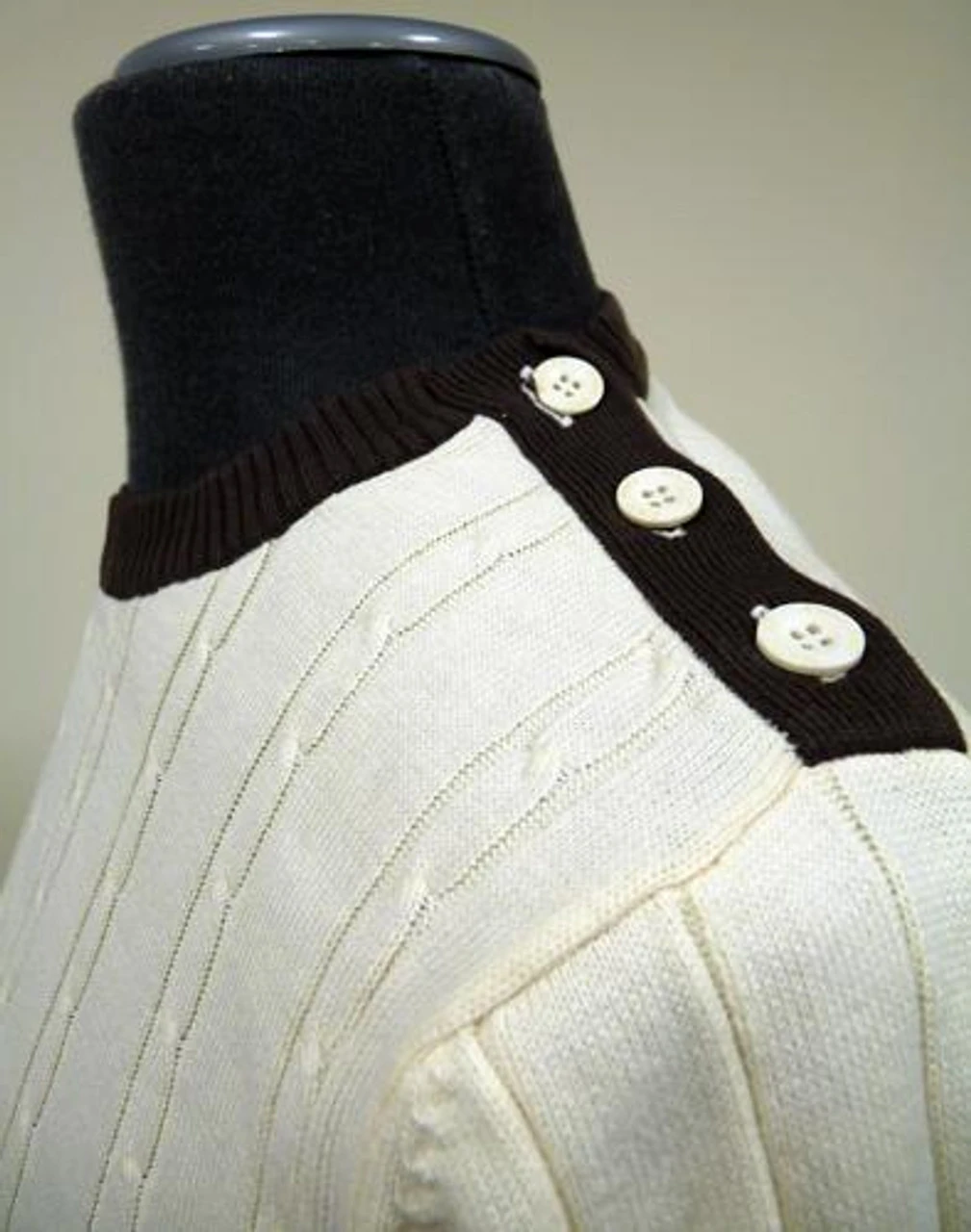 BECKETT Madcap Retro Mod Mens Cable Knit Jumper W 3 BECKETT Madcap Retro Mod Mens Cable Knit Jumper W