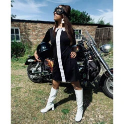 Odyssey 60s Mod Stripe Panel Dress -Fashion House Store Kennedy odyssey dress4 95800.1661266370