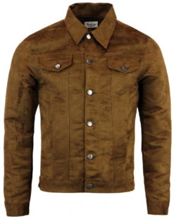 Ealing Retro Mod Faux Suede Jacket -Fashion House Store Madcap England Ealing Jacket Brown3 06383.1661271476