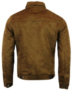 Ealing Retro Mod Faux Suede Jacket -Fashion House Store Madcap England Ealing Jacket Brown5 07050.1661271479