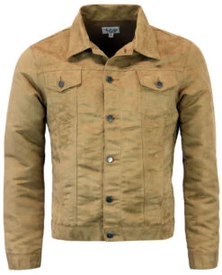 Ealing Retro Mod Faux Suede Jacket -Fashion House Store Madcap England Ealing Jacket Gold 18285.1661273919