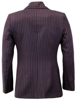 Howl MADCAP Double Breasted Retro Stripe Blazer -Fashion House Store Madcap England Howl Blazer Navy Red5 29590.1661273238