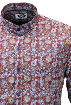 Indra 60s Mod Paisley Grandad Shirt -Fashion House Store Madcap England Indra Shirt2 52258.1661338299
