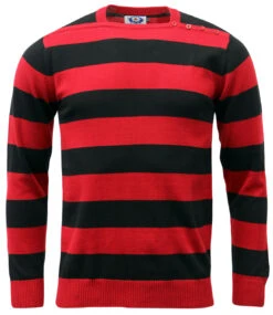 Jones 60s Mod Block Stripe Jumper R -Fashion House Store Madcap England Jones Jumper 02811.1661338410 1
