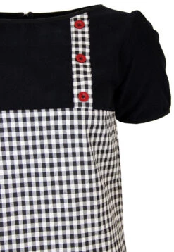 Lucy In The Sky Mod Gingham Dress B -Fashion House Store Madcap England Lucy Dress Black2 30398.1661273607