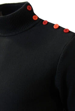 Racing Coleridge MADCAP Mens Retro Mod Turtle Neck -Fashion House Store Madcap England Racing Coleridge Black2 71141.1666958433