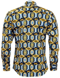 Sunrise Retro High Collar Mod Shirt -Fashion House Store Madcap England Sunrise Shirt31 52027.1661338706