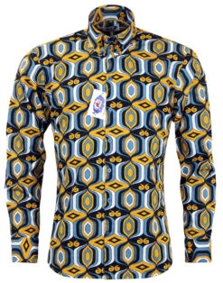 Sunrise Retro High Collar Mod Shirt -Fashion House Store Madcap England Sunrise Shirt4 39825.1661338704