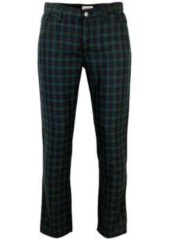 Tartan Trews Retro Mod Trousers BW -Fashion House Store Madcap England Tartan Trew Green1 04810.1661273649 1