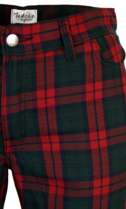 Tartan Trews Retro Mod Trousers BR -Fashion House Store Madcap England Tartan Trew Green21 93801.1661273638