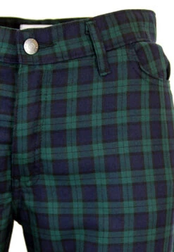 Tartan Trews Retro Mod Trousers BW -Fashion House Store Madcap England Tartan Trew Green22 33035.1661273652 1