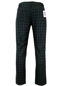 Tartan Trews Retro Mod Trousers BW -Fashion House Store Madcap England Tartan Trew Green41 33380.1661273651 1
