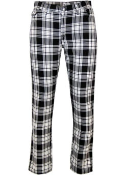 Tartan Trews Retro Mod Trousers BW -Fashion House Store Madcap England Tartan Trew White 66537.1661273621 1