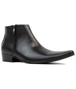 Thunderbolt MADCAP Chisel Toe Chelsea Boots (BS) -Fashion House Store Madcap England Thunderbolt Leather Black 93349.1661274161 1