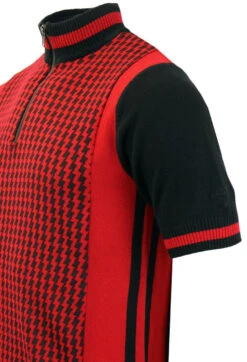 Zig Zag Wanderer Mod Cycling Top R -Fashion House Store Madcap England Zig Zag Red3 34708.1661273852