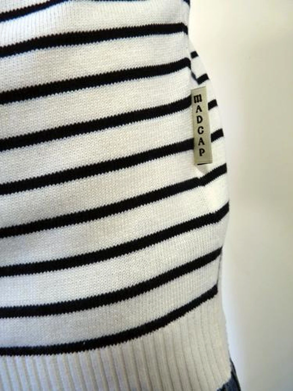 'Breton' MADCAP Mens Retro Mod Stripe Jumper (E) 7 'Breton' MADCAP Mens Retro Mod Stripe Jumper (E) - Image 5