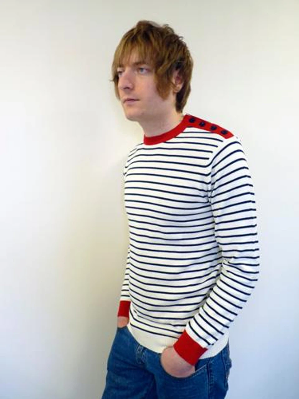 'Breton' MADCAP Mens Retro Mod Stripe Jumper (E) 4 'Breton' MADCAP Mens Retro Mod Stripe Jumper (E) - Image 2