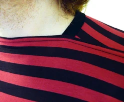 King Bee MADCAP Retro Mod Stripe Atom Neck Tee C -Fashion House Store Madcap King Bee Top C8 92585.1666957217