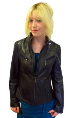 Marianne Retro Indie Leather Jacket By MADCAP (N) -Fashion House Store Madcap Marianne Leather Jacket N2 64034.1666957664