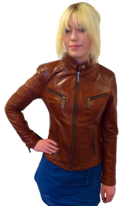 Marianne Retro Indie Leather Jacket By MADCAP (T) -Fashion House Store Madcap Marianne Leather Jacket T2 25987.1666957637 1
