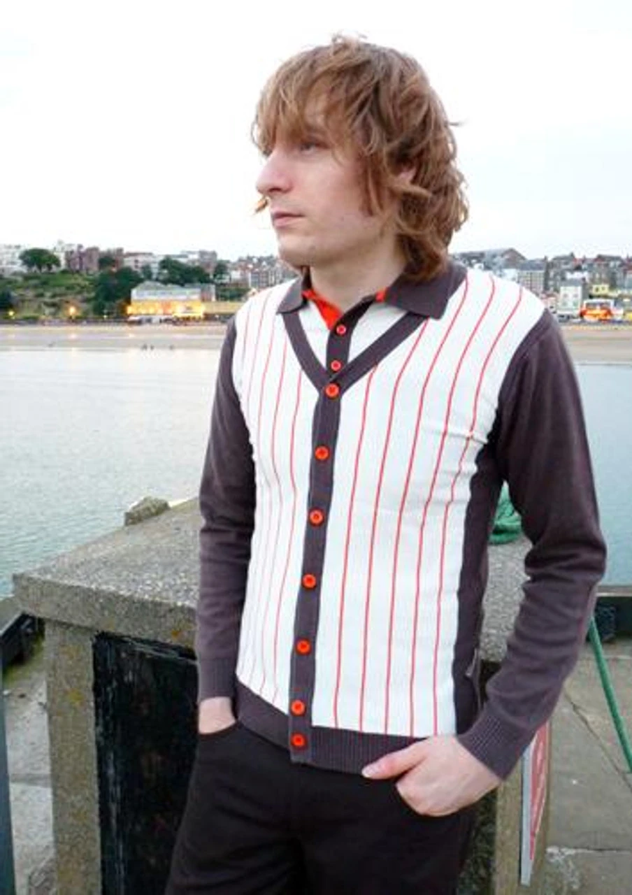 'Saturday Night' - MADCAP Retro Mod Mens Cardigan 5 'Saturday Night' - MADCAP Retro Mod Mens Cardigan - Image 3