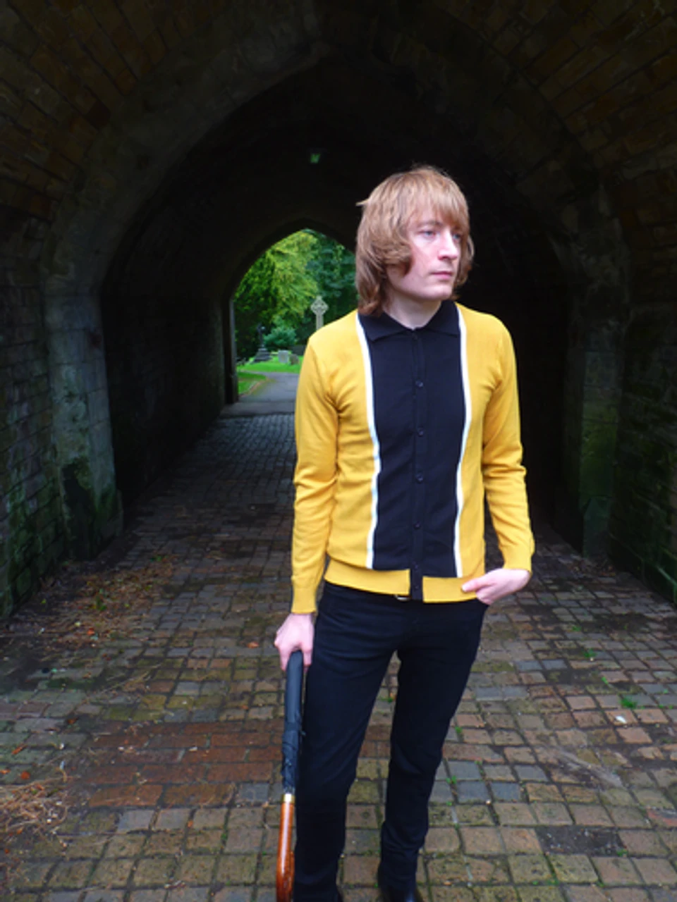 'Mustard Marriott' - Retro Mod Sixties Mens Polo 4 'Mustard Marriott' - Retro Mod Sixties Mens Polo - Image 2