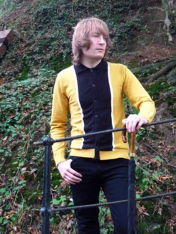 'Mustard Marriott' - Retro Mod Sixties Mens Polo 13 'Mustard Marriott' - Retro Mod Sixties Mens Polo -Fashion House Store Mustard Marriot6 97528.1666957492