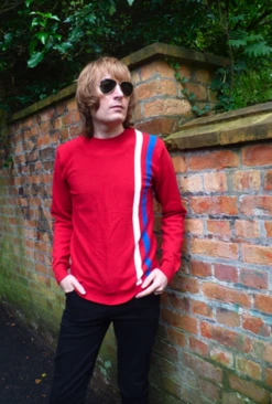 'Renegade' - Retro Mod Sixties Racing Jumper RED