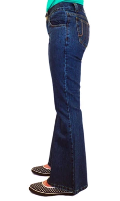 'Blast' - Retro Sixties/Seventies Denim Flares -Fashion House Store Retro Denim Flares Blue4 33475.1666957785