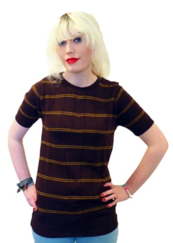 Telstar Retro 60s Knit T-Shirt B/M -Fashion House Store Telstar Womens Brown1 00238.1666957017