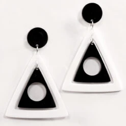 +ADA BINKS For Triangles Earrings B 11 +ADA BINKS For Triangles Earrings B -Fashion House Store ada binks triangle earrings white 10086.1661263734