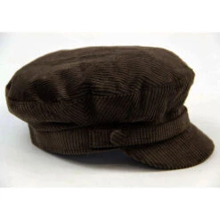 Beatle Retro Cord Lennon Hat (DB) -Fashion House Store beatle hat brown 02 07365.1661273813 2