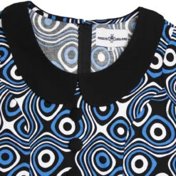 Dollierocker Op Art 1960s Mod Dress By Madcap England -Fashion House Store dollierocker trip op art dress blue 1 08447.1661266590 1