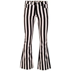 Holy Roller Retro Stripe Flares B/G -Fashion House Store holy roller black white 01 63831.1661261462