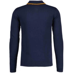 Junot Mod Waffle Stripe Knit Polo F -Fashion House Store maadcap england junot popcorn waffle polo navy 4 94933.1668164094 2