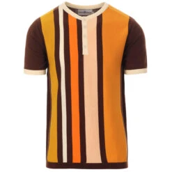 Zen Mod Stripe Knit Grandad Top (P) -Fashion House Store madcaap england zen knitted grandad top fondue fudge 2 14530.1661261227 3