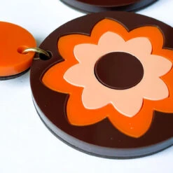 +Daydream MADCAP X ADA BINKS Flower Drop Earrings -Fashion House Store madcap ada binks round flower orange4 39118.1661260132