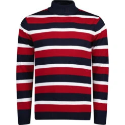 Ashcroft MADCAP Retro 60s Roll Neck Jumper In Blue -Fashion House Store madcap ashcroft roll neck red front 06508.1661259911 1