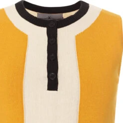Lantana 1960s Mod Knitted Dress L -Fashion House Store madcap block knitted dress amber det1 79952.1661260987 1