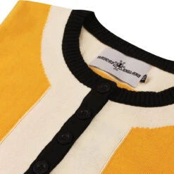 Lantana 1960s Mod Knitted Dress L -Fashion House Store madcap block knitted dress amber det2 88574.1661260987 1