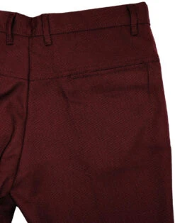Logan Bootcut Mod Hopsack Trousers -Fashion House Store madcap bootcut hopsack trousers burgundy 1 89671.1661269351