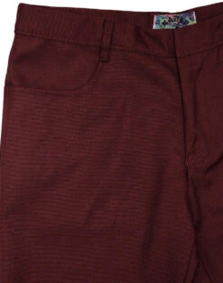 Logan Bootcut Hopsack Trousers (Bu) -Fashion House Store madcap bootcut hopsack trousers burgundy 2 44347.1661269350 4