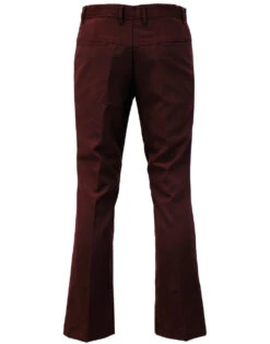 Logan Bootcut Hopsack Trousers (B) -Fashion House Store madcap bootcut hopsack trousers burgundy 3 31047.1661269349 2