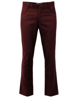 Logan Bootcut Hopsack Trousers (Br) -Fashion House Store madcap bootcut hopsack trousers burgundy 4 88701.1661269348 1