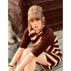 Cilla 60s Mod Stripe Dress W/ Scarf -Fashion House Store madcap cilla dress new5 94765.1661271265