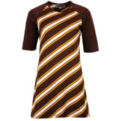 Cilla 60s Mod Stripe Dress W/ Scarf -Fashion House Store madcap cilla dress new6 65230.1661271261