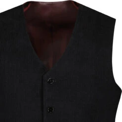 Manero Retro 70s Cord Waistcoat (R) -Fashion House Store madcap cord waistcoat black detail1 83767.1661260468 1