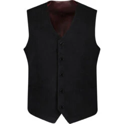 Manero Retro 70s Cord Waistcoat (N) 14 Manero Retro 70s Cord Waistcoat (N) -Fashion House Store madcap cord waistcoat black front 75201.1661260465 2