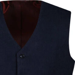 Manero Retro 70s Cord Waistcoat (B) -Fashion House Store madcap cord waistcoat navy detail 76514.1661260441